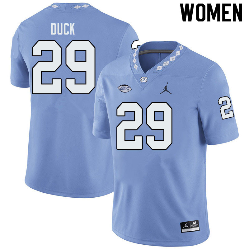 Jordan Brand Women #29 Storm Duck North Carolina Tar Heels College Football Jerseys Sale-Blue